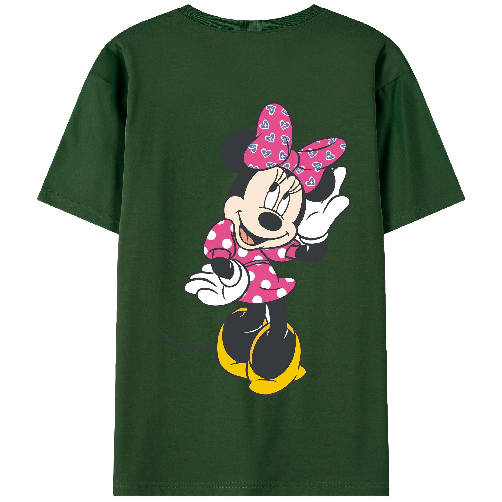 （画像用） ミッキーマウス Mickey Mouse 綿100％半袖Tシャツ（背面プリント）